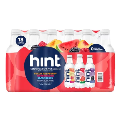 Hint Flavored Water Variety Pack (16 fl. oz., 18 pk.)