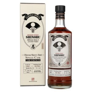 Shinobu Japanese Single Malt Satake Yoshinobu Oloroso Sherry Butt 57% Vol. 0,7l in gift box