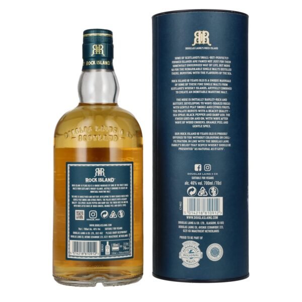 Douglas Laing ROCK ISLAND 10 Years Old Blended Malt 46% Vol. 0,7l in gift box