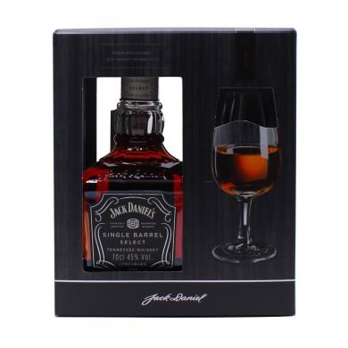 Jack Daniel's Single Barrel Select Tennessee Whiskey 0.7L (45% Vol.) with GB + glass