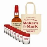 Maker's Mark Kentucky Straight Bourbon 0.7L (45% Vol.) + 8 Glasses + Bag