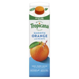 TROPICANA PURE SMOOTH ORANGE FRUIT JUICE PMP £2.95 850ML
