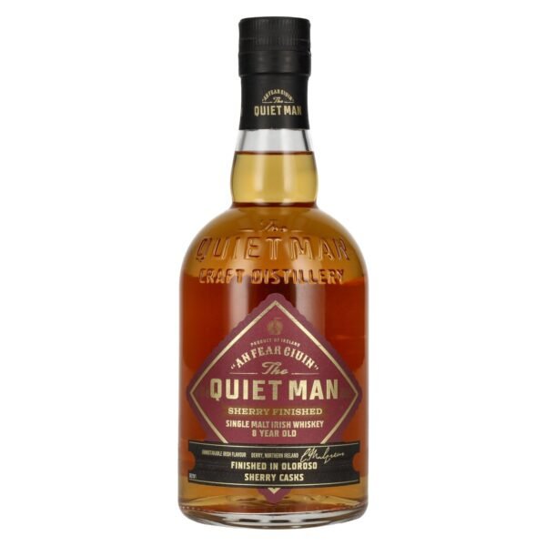 The Quiet Man Irish Whiskey AN FEAR CIUIN 8 Year Old SHERRY CASK Single Malt Irish Whiskey 43% vol. 0.7 l