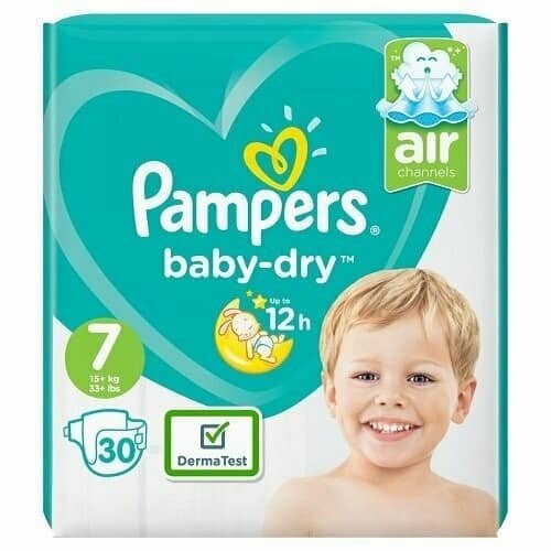 pallets Pampers Baby Dry Size 7