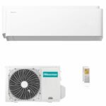Hisense Uni HB dual split air conditioner 7000+12000 BTU inverter A++ wifi external unit 4.1 kW