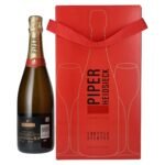 Piper-Heidsieck Champagne CUVÉE BRUT 12% vol. 0.75l in gift box with 2 glasses