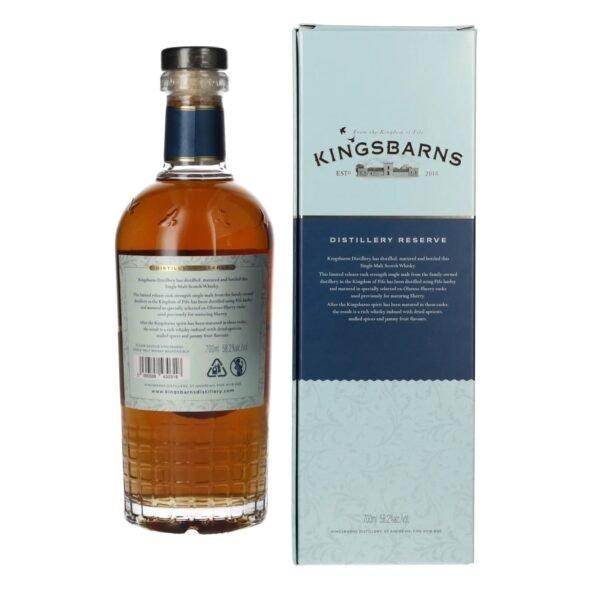 Kingsbarns DISTILLERY RESERVE Ex Oloroso Sherry Cask Scotch Whisky 2024 58,2% Vol. 0,7l in gift box