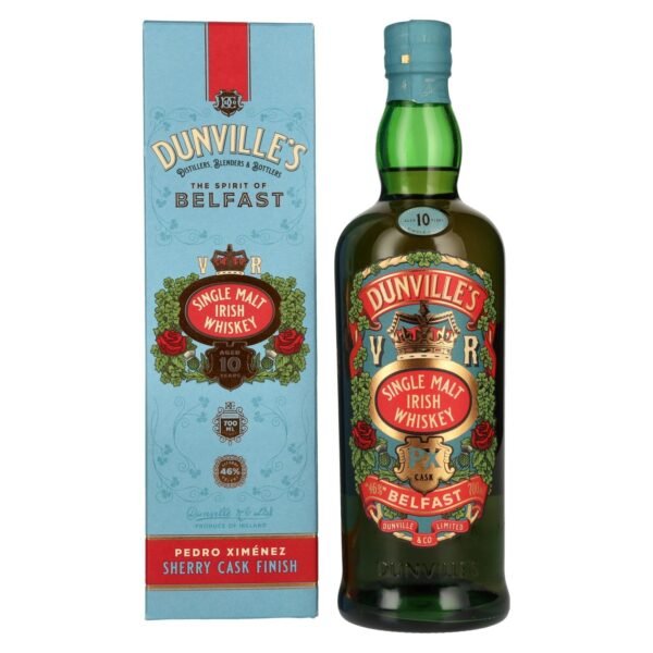 Dunville's 10 Years Old Single Malt Irish Whiskey PX Cask 46% Vol. 0,7l in gift box
