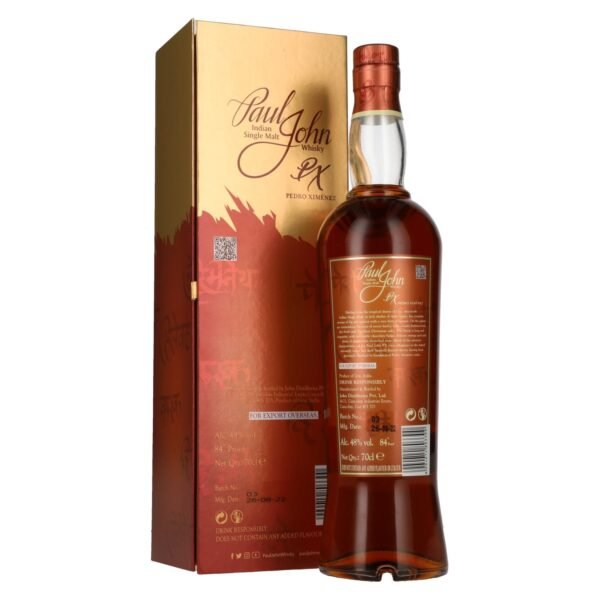 Paul John PX SELECT CASK Indian Single Malt Whisky 48% Vol. 0.7l in gift box
