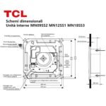 TCL Cassette 4-way Air Conditioner S Series Compact 12000 BTU R32 Inverter WiFi A++/A+
