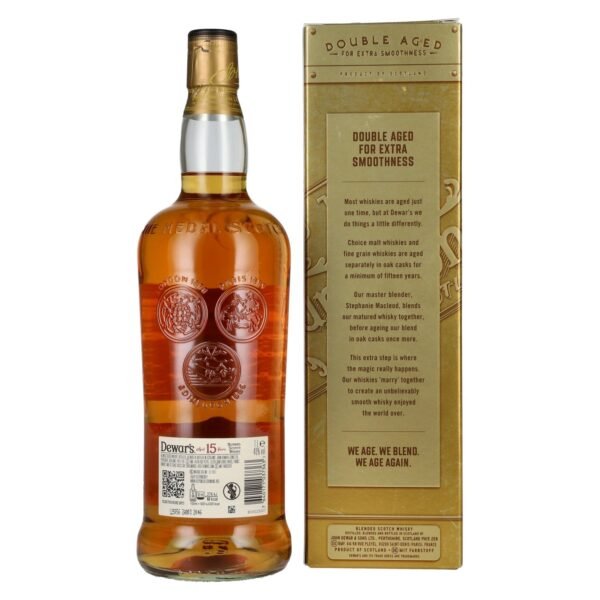 Dewar's 15 Years Old Double Aged Blended Scotch Whisky 40% Vol. 1l in gift box