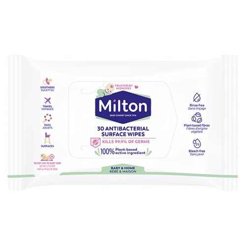 MILTON ANTI BACTERIAL SURFACE WIPES 30S