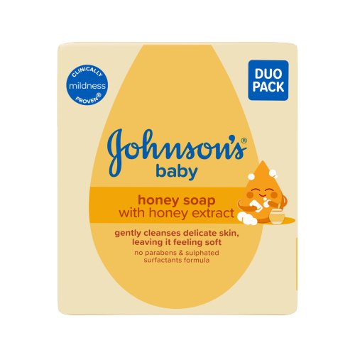 JOHNSONS BABY HONEY SOAP DUO 2PK 90G