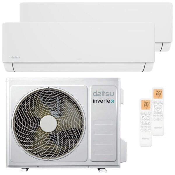 Daitsu Artic Pro dual split air conditioner 9000+12000 BTU inverter A++ wifi external unit 5.1 kW