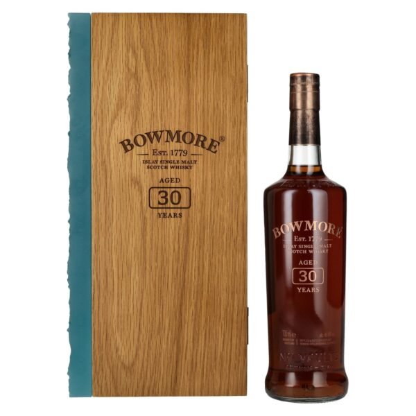 Bowmore 30 Years Old Islay Single Malt 45,9% Vol. 0,7l in wooden box
