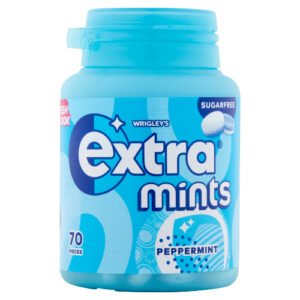 EXTRA MINTS PEPPERMINT SUGAR FREE BOTTLE 70PC 77G