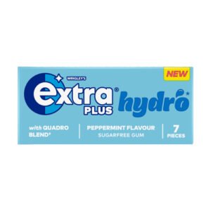 EXTRA PLUS HYDRO PEPPERMINT CHEWING GUM 7PC 15.6G