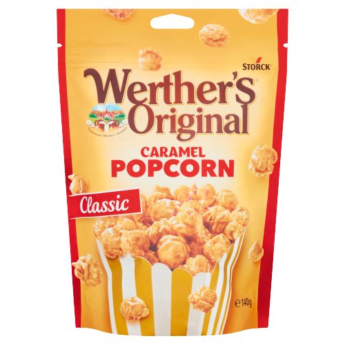 WERTHER'S ORIGINAL POPCORN CARAMEL 140G-XMAS