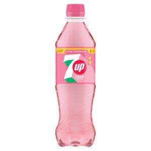 7UP PINK ZERO LEMONADE PET PMP £1.35 330ML