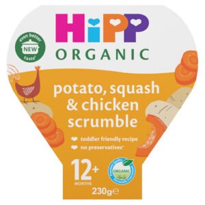 HIPP ORGANIC POTATO PUMPKIN CHICKEN SCRUMBLE TODDLER TRAY MEAL 1-3 YEARS 230G