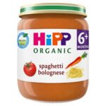 HIPP ORGANIC SPAGHETTI BOLOGNESE BABY FOOD JAR 6+ MONTHS 125G