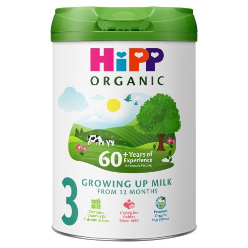 HIPP ORGANIC 3 GROWING UP MILK FROM 12 MONTHS 800G