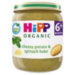 HIPP ORGANIC CHEESY POTATO SPINACH BAKE BABY FOOD JAR 6+ MONTHS 125G