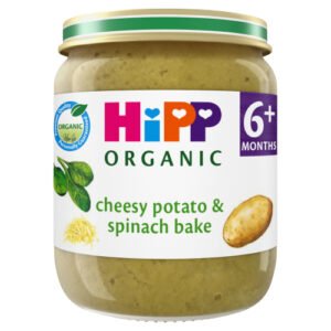 HIPP ORGANIC CHEESY POTATO SPINACH BAKE BABY FOOD JAR 6+ MONTHS 125G