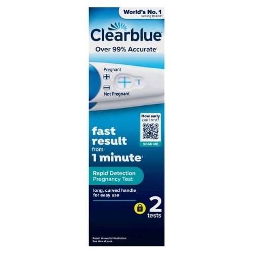 CLEARBLUE RAPID DETECTION PREGNANCY TEST 2S