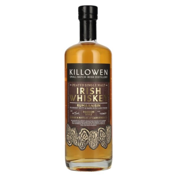 Killowen Rum & Raisin PX Sherry & Dark Rum Signature Cask Finish Irish Whiskey 55% Vol. 0,7l