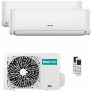 Hisense Hi-Comfort 2025 dual split 9000+9000 BTU inverter A++ wifi air conditioner external unit 3.5 kW