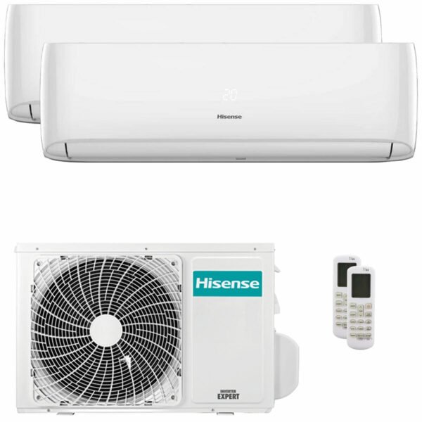 Hisense Hi-Comfort 2025 dual split 7000+12000 BTU inverter A++ wifi air conditioner external unit 4.1 kW