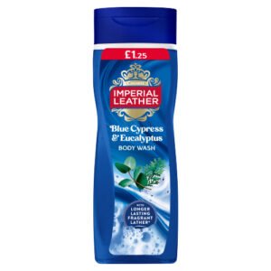 IMPERIAL LEATHER BODYWASH BLUE CYPRESS & EUC PMP £1.29 235ML