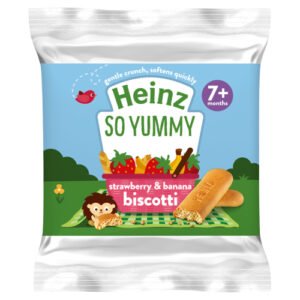 HEINZ STRAWBERRY & BANANA BISCOTTI 7+M 60G