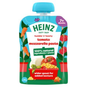 HEINZ TOMATO MOZZARELLA PASTA SHAPES POUCH 7+M 130G