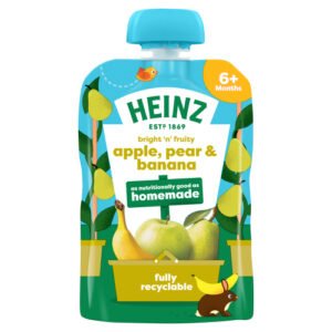 HEINZ APPLE, PEAR & BANANA FRUIT POUCH 100G