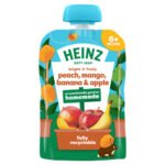 HEINZ PEACH, MANGO, BANANA & APPLE FRUIT POUCH 100G