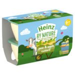 HEINZ PEAR & APPLE CUSTARD 4PK 100G