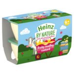 HEINZ FRUITY MEDLEY CUSTARD POT 4PK 100G