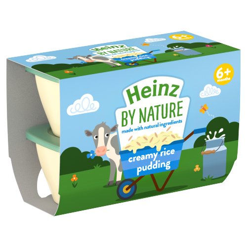 HEINZ CREAMY RICE PUDDING 4PK 100G
