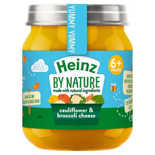 HEINZ BY NATURE CAULIFLOWER & BROCCOLI CHEESE 120G