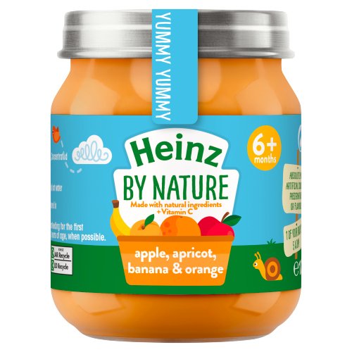 HEINZ APPLE, APRICOT, BANANA & ORANGE 120G
