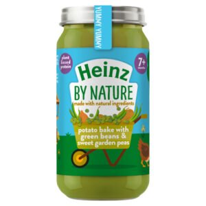 HEINZ BY NATURE POTATO BAKE WITH GREEN BEANS & SWEET GARDEN PEAS JAR 7+M 200G