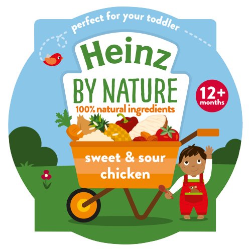 HEINZ BABY FOOD TRAY 1+ YEAR SWEET & SOUR CHICKEN 200G