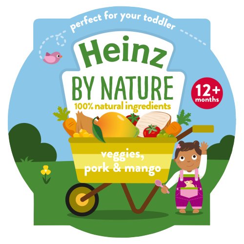 HEINZ VEGGIES, PORK & MANGO TRAY 1+ YEAR 200G