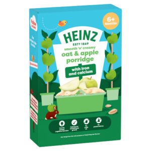HEINZ BABY FOOD OAT & APPLE PORRIDGE 6+ MONTHS 125G