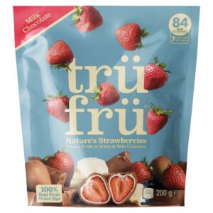 TRUFRU STRAWBERRIES IN WHITE & MILK CHOCOLATE 200PK