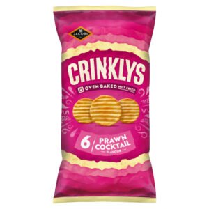JACOB’S CRINKLYS PRAWN COCKTAIL 30% LESS FAT BAKED 6PK 23G
