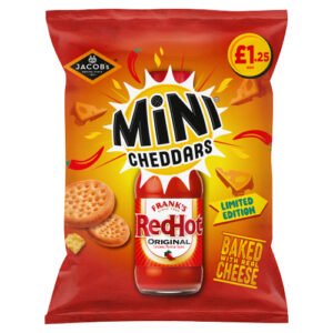 JACOB'S MINI CHEDDARS FUEGO FLAVOUR 1 PMP £1.25 90G
