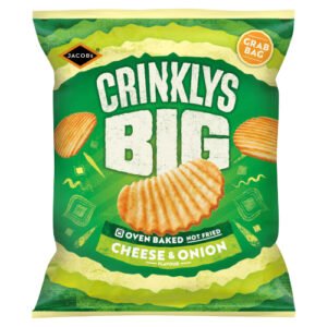 JACOBS CRINKLYS CHEESE & ONION GRAB BAG 45G